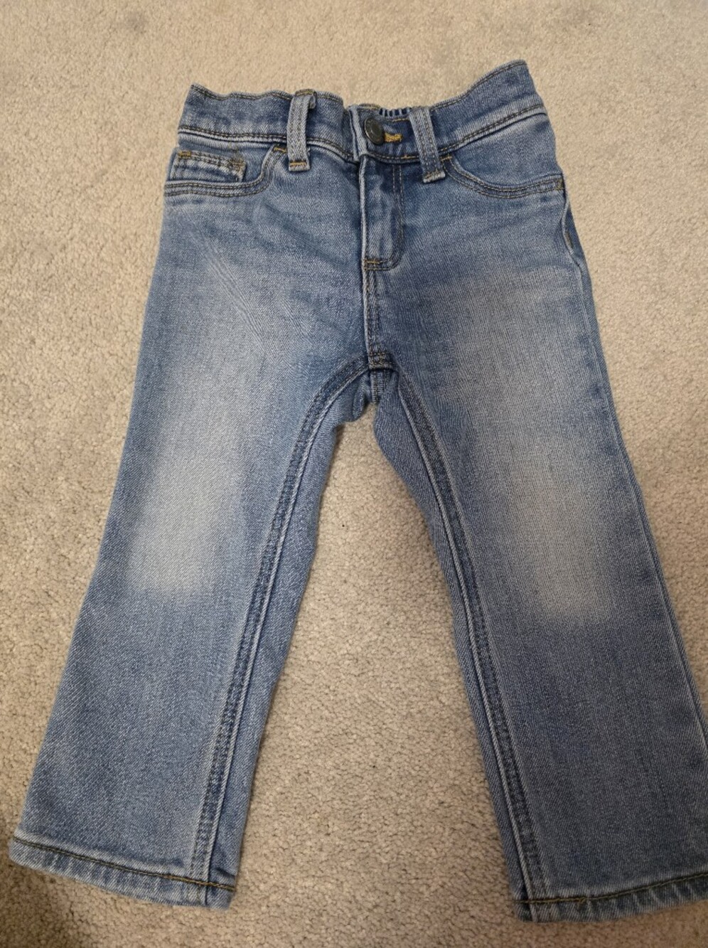 Old Navy Toddler Blue Denim Jeans with Gold Stitching
